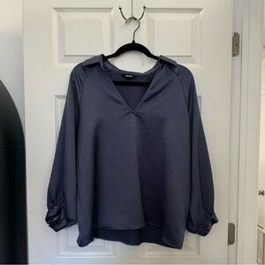 Express Relaxed Satin Portofino Shirt